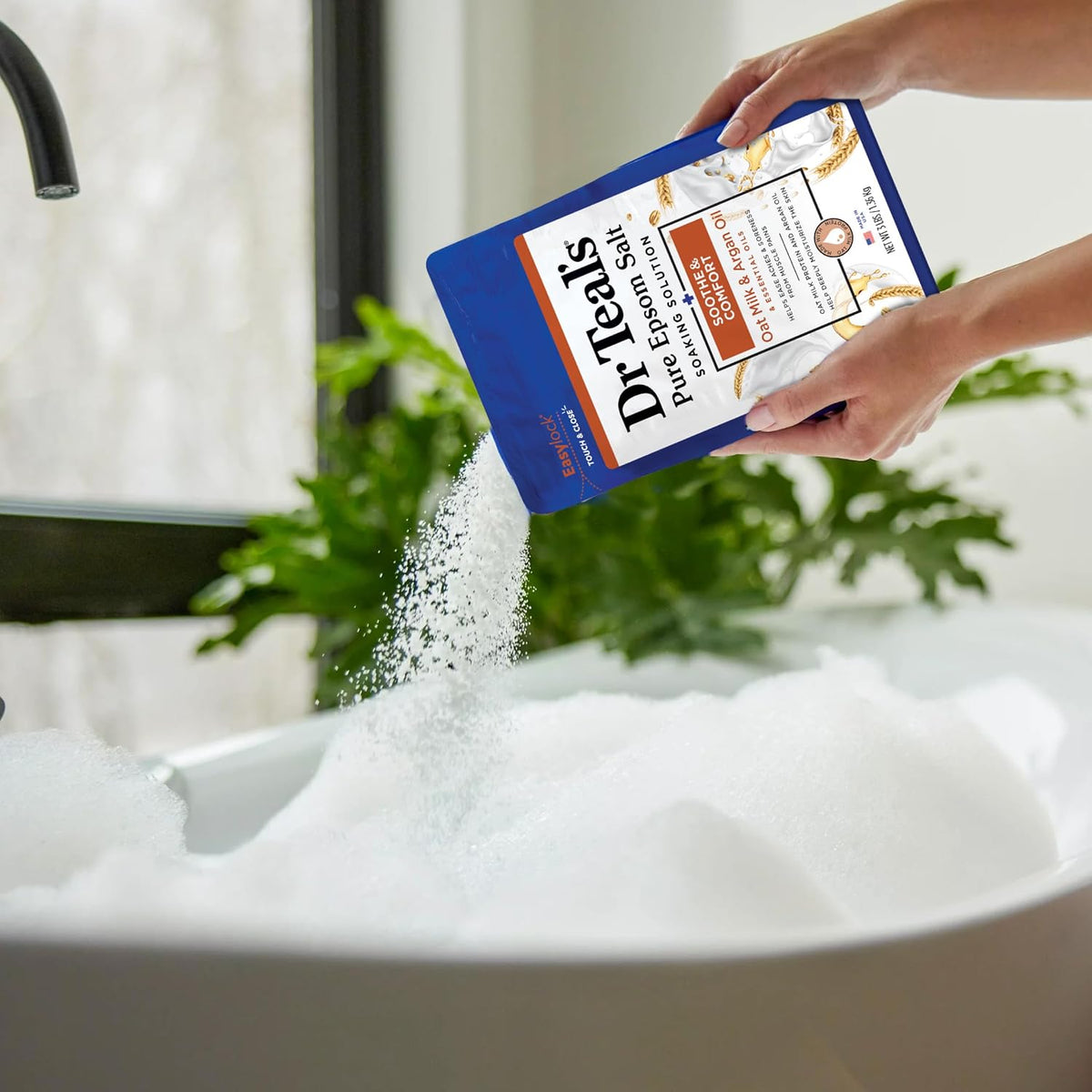 Epsom Salt Magnesium Soak, Soothe & Comfort with Oat Milk & Argan Oil, 3 lbs