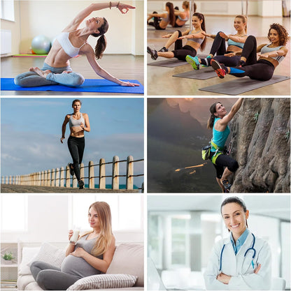 Pilates Socks with Grips for Women, 3 Pairs Womens Grippy Yoga Ballet Barre Hospital Gym Athletic Socks
