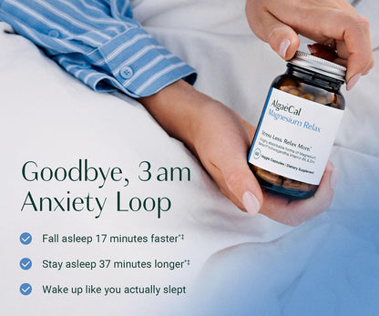 Magnesium Relax for Sleep, Stress, & Cortisol Support, 60 Caps