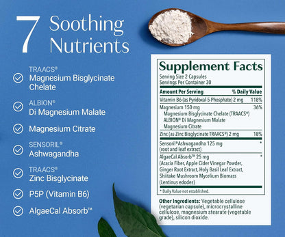 Magnesium Relax for Sleep, Stress, & Cortisol Support, 60 Caps