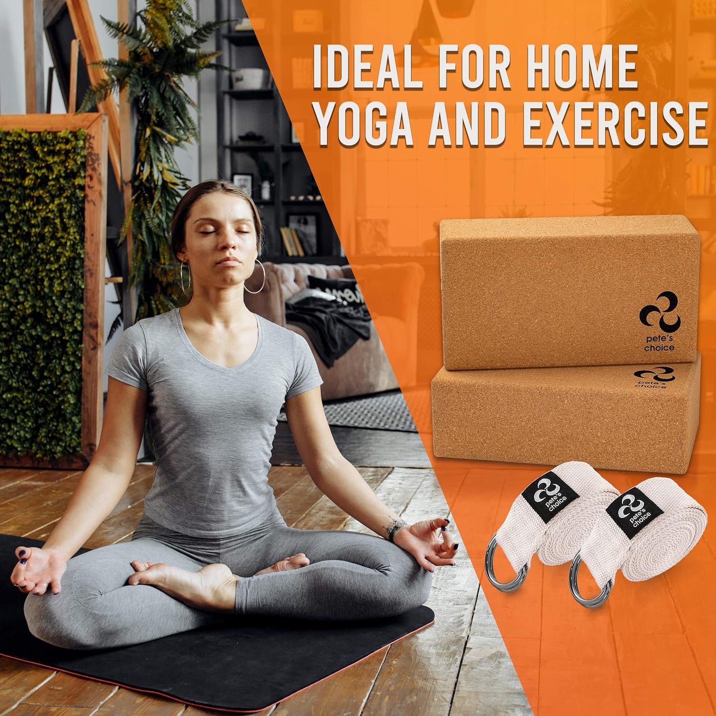 2-PACK or 5-PACK Yoga Exercise Adjustable Straps 8Ft | BONUS eBook | with Durable D-Ring For Pilates & Gym Workouts | Hold Poses, Stretch, Improve Flexibility & Maintain Balance