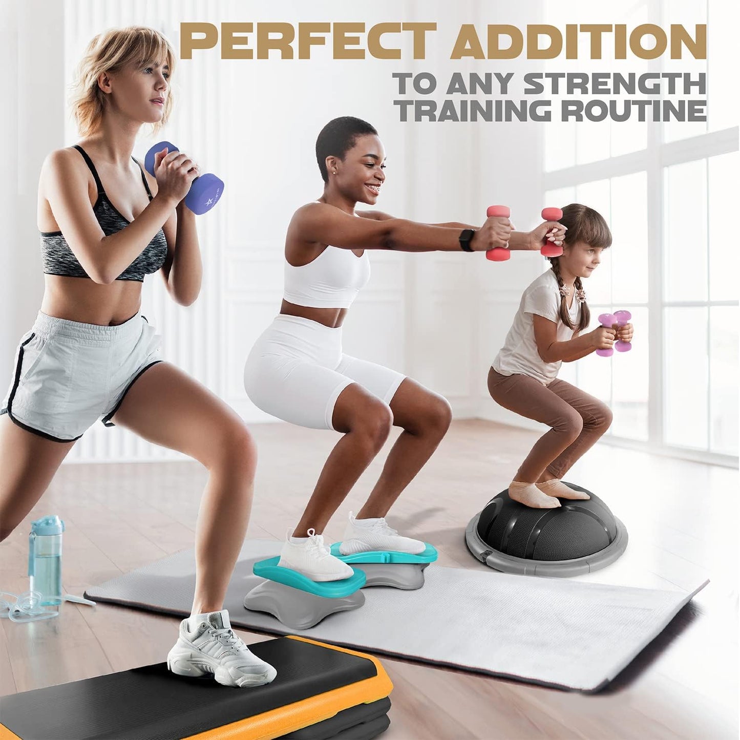 Neoprene Coated Dumbbell Hand Weight Sets of 2 - Multiple Weight Options with 15 Colors, Anti-roll, Anti-Slip, Hexagon Shape