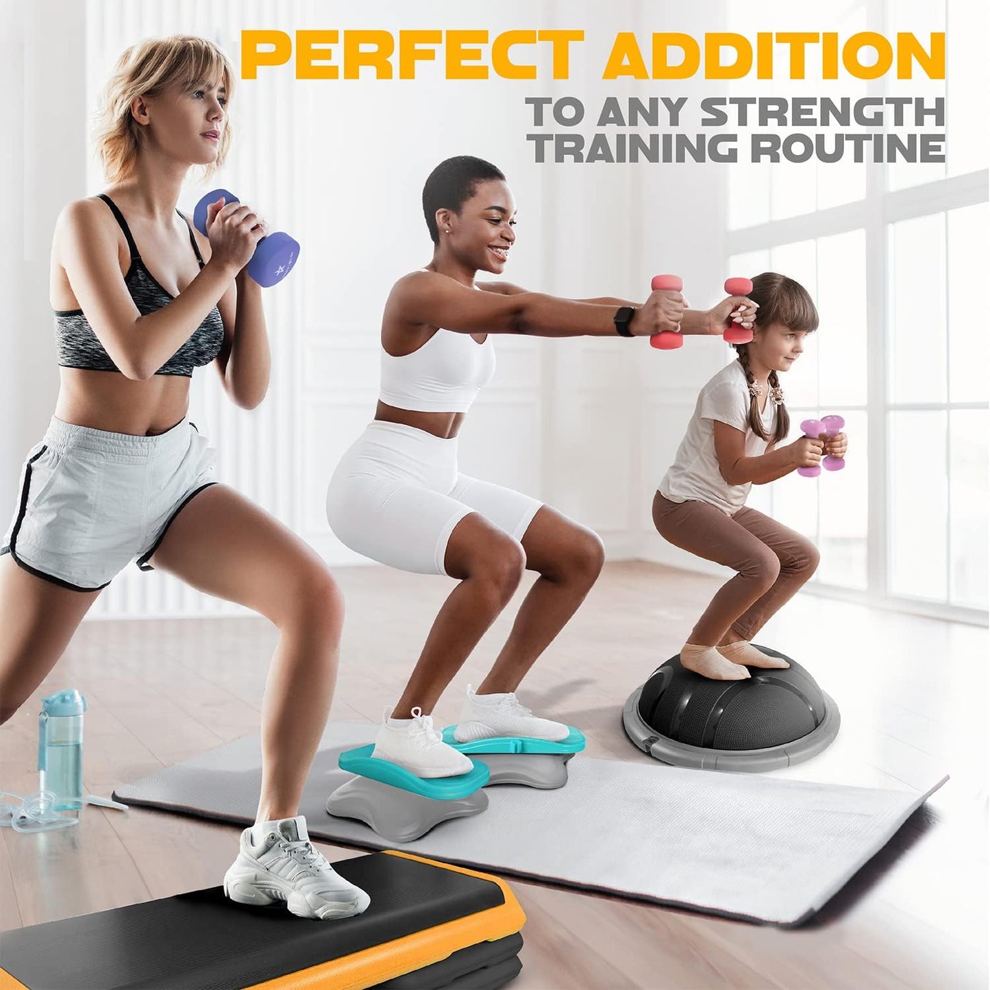 Neoprene Coated Dumbbell Hand Weight Sets of 2 - Multiple Weight Options with 15 Colors, Anti-roll, Anti-Slip, Hexagon Shape