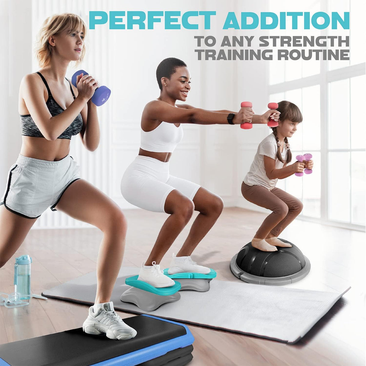 Neoprene Coated Dumbbell Hand Weight Sets of 2 - Multiple Weight Options with 15 Colors, Anti-roll, Anti-Slip, Hexagon Shape