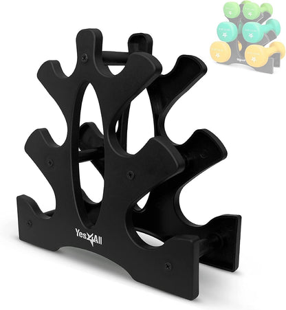 Neoprene Coated Dumbbell Hand Weight Sets of 2 - Multiple Weight Options with 15 Colors, Anti-roll, Anti-Slip, Hexagon Shape