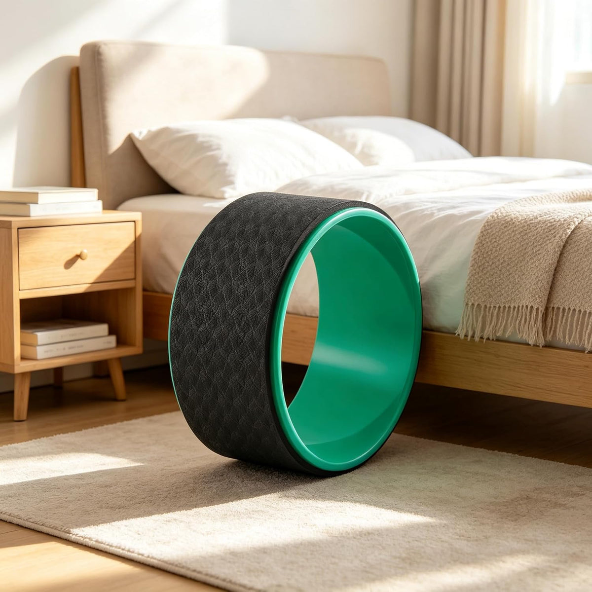 10 Inch Premium Yoga Wheel, Durable Exercise Roller for Stretching, Relieving Soreness and Boosting Overall Flexibility