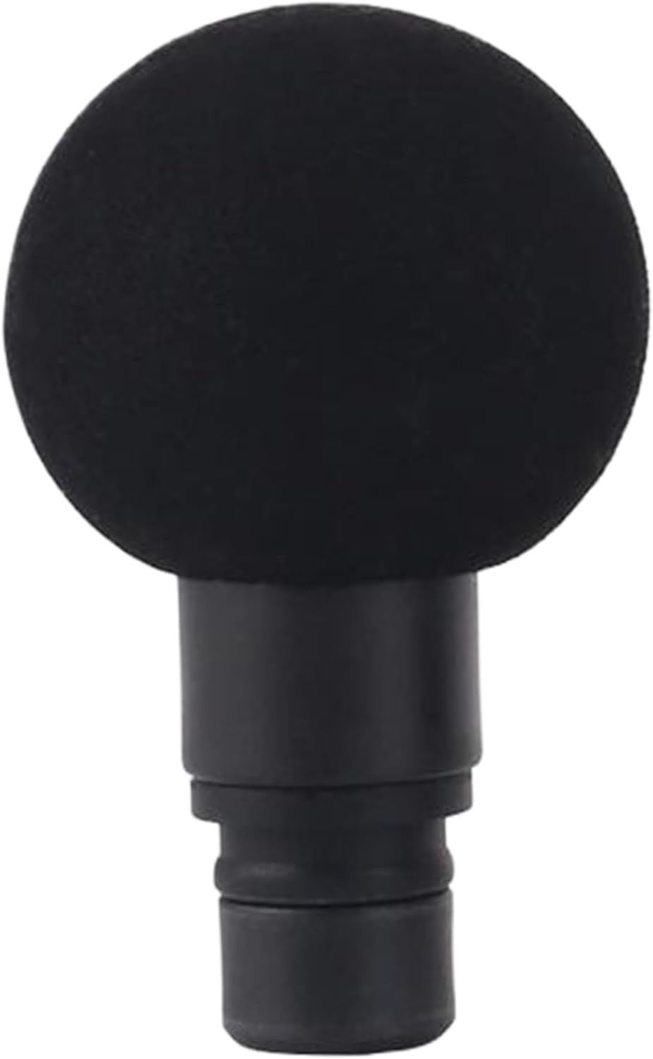 Massage Gun Attachments Round Shaped Massage Gun Heads ABS & PP Black Replacement Heads for Muscle Relaxing, Accessories Attachments