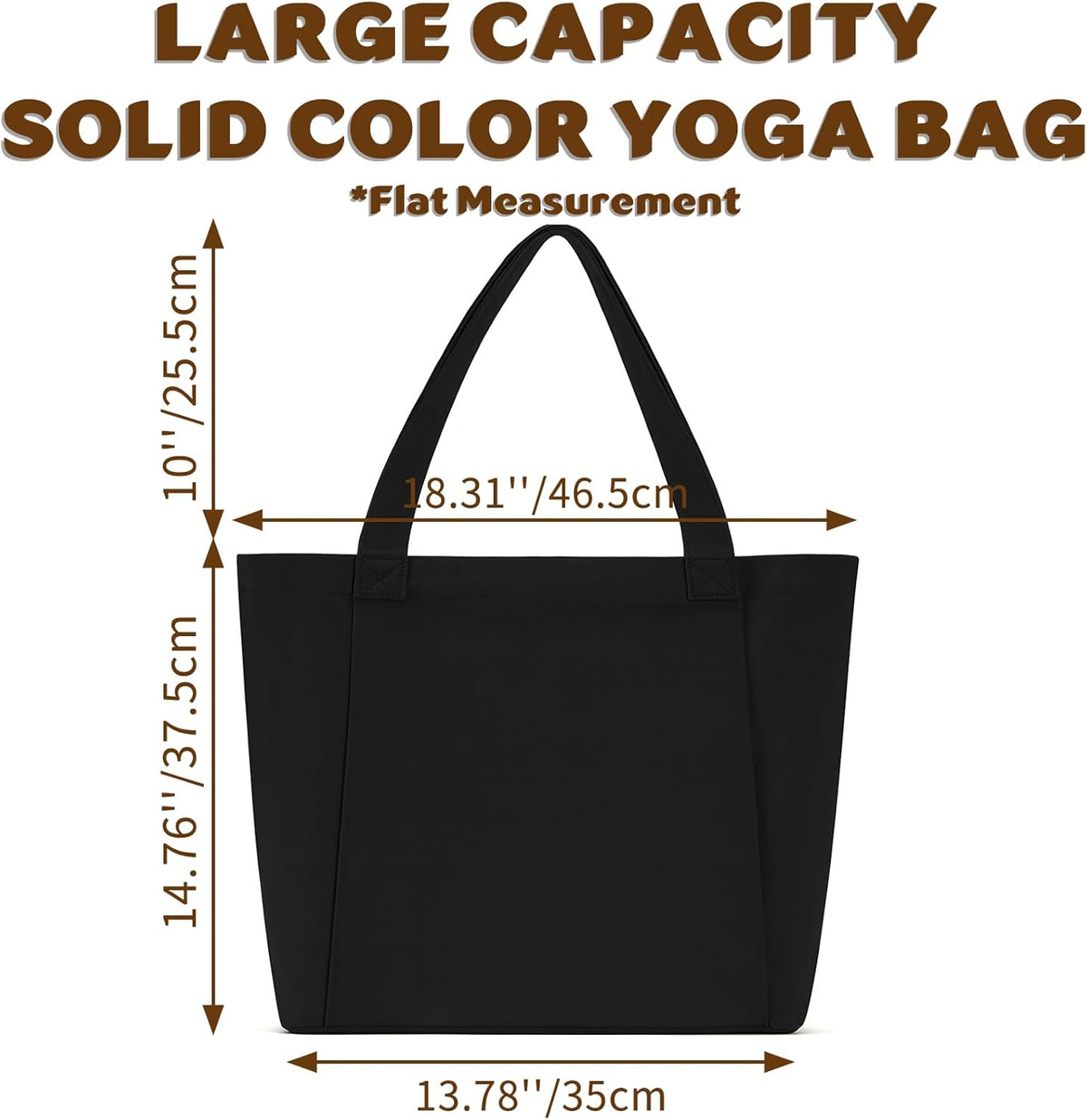 Yoga Mat Carrier, Gym Bag With Yoga Mat Holder, Women Canvas Tote With Shoulder Strap For Pilates, Travel, Office, Sports, Workout And Beach – Inner Zippered Pocket, Fits Standard And Small Mats