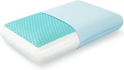 Cooling Gel Memory Foam Pillow, Reversible Design, Neck Support
