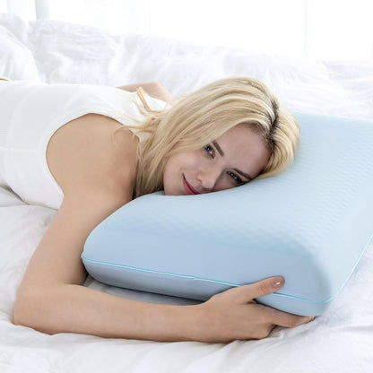 Cooling Gel Memory Foam Pillow, Reversible Design, Neck Support