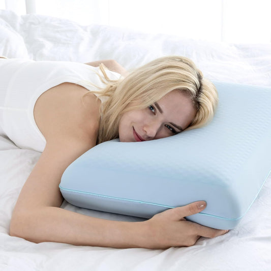 Cooling Gel Memory Foam Pillow, Reversible Design, Neck Support