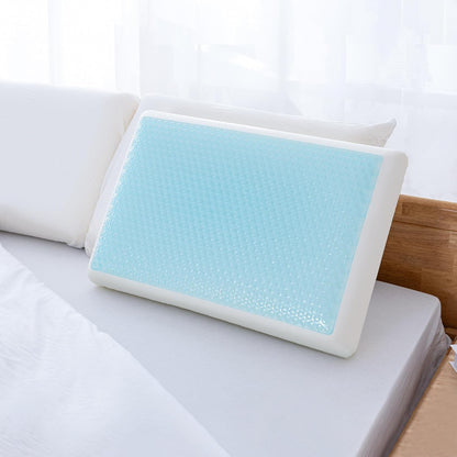 Cooling Gel Memory Foam Pillow, Reversible Design, Neck Support