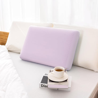Cooling Gel Memory Foam Pillow, Reversible Design, Neck Support