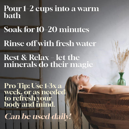 Amazing Minerals Dead Sea Bath Salts,100% Full Mineral Therapeutic Bath Salts, Detoxifying & Moisturizing, Exfoliating for Dry Skin, Unscented(5 lbs)