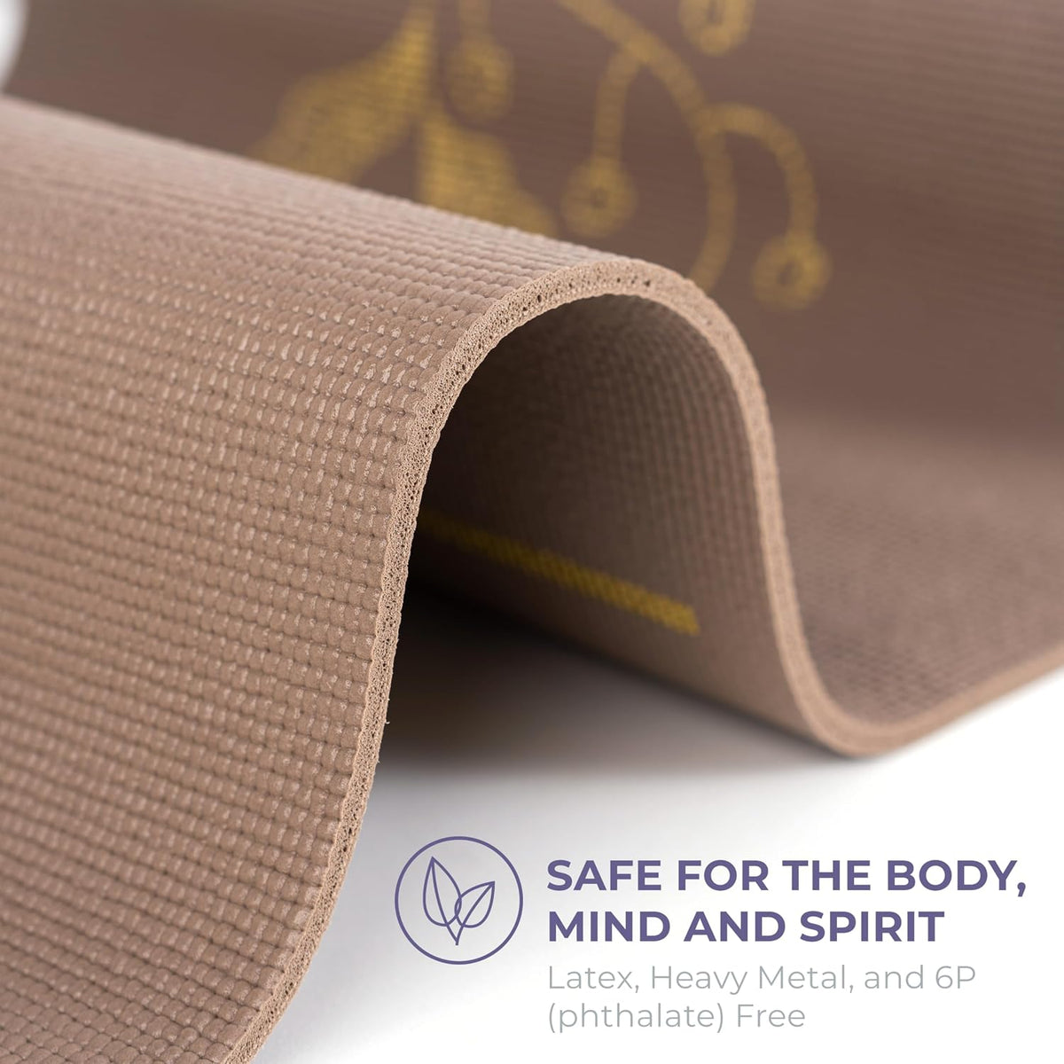 Ascend 6mm Thick Yoga Mat, 72x24in | Premium Non Slip Exercise Mat for Pilates, Workout, Stretching, Fitness, Training - Gym Mat for Home and Studio