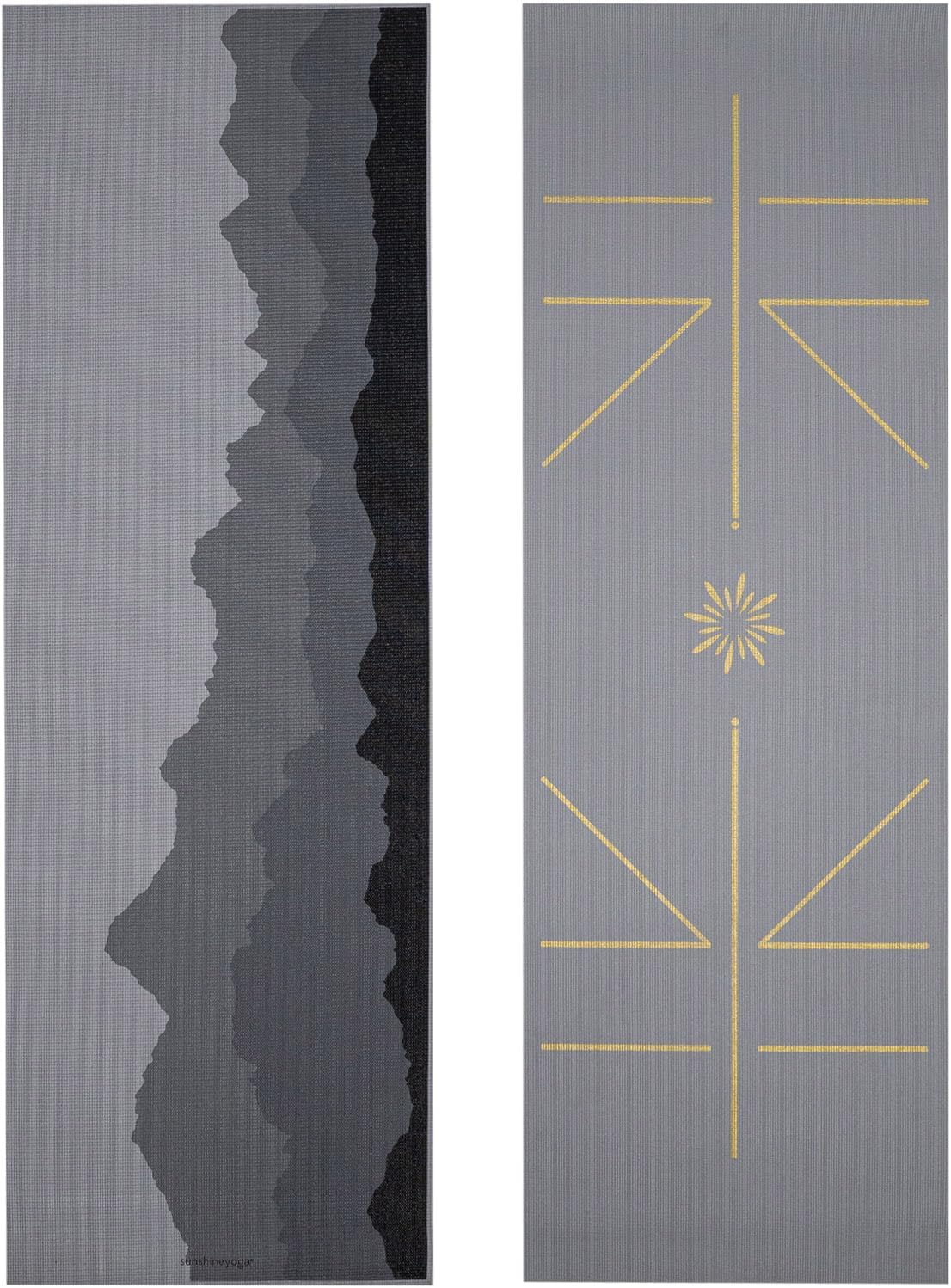 Ascend 6mm Thick Yoga Mat, 72x24in | Premium Non Slip Exercise Mat for Pilates, Workout, Stretching, Fitness, Training - Gym Mat for Home and Studio