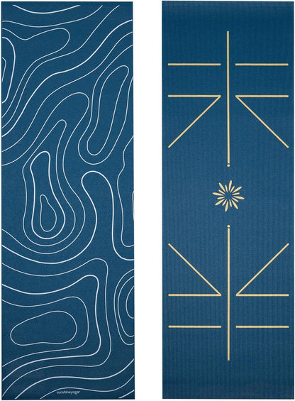 Ascend 6mm Thick Yoga Mat, 72x24in | Premium Non Slip Exercise Mat for Pilates, Workout, Stretching, Fitness, Training - Gym Mat for Home and Studio