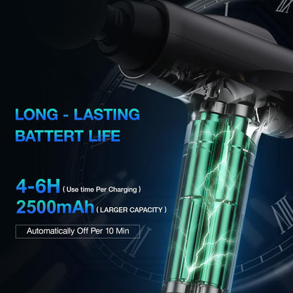 Deep Tissue 30 Speeds 9 Attachments Handheld (Black)