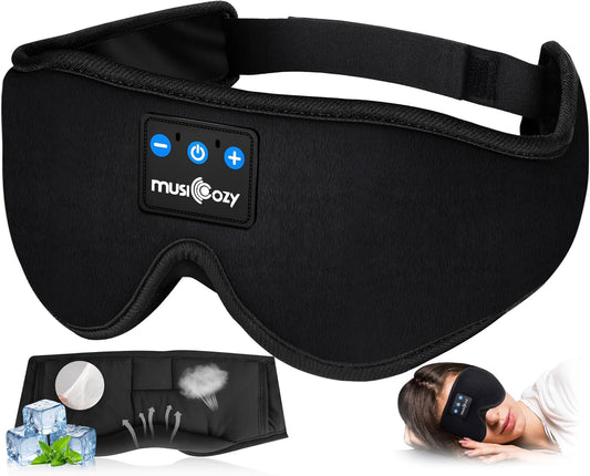 Bluetooth 5.4 Sleep Headphones Sleeping Eye Mask Earbuds Headband