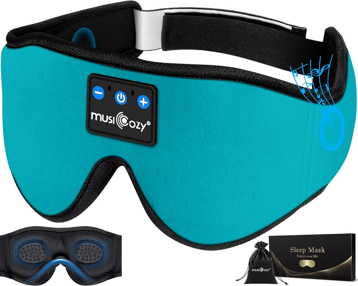 Bluetooth 5.4 Sleep Headphones Sleeping Eye Mask Earbuds Headband