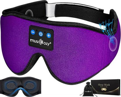 Bluetooth 5.4 Sleep Headphones Sleeping Eye Mask Earbuds Headband