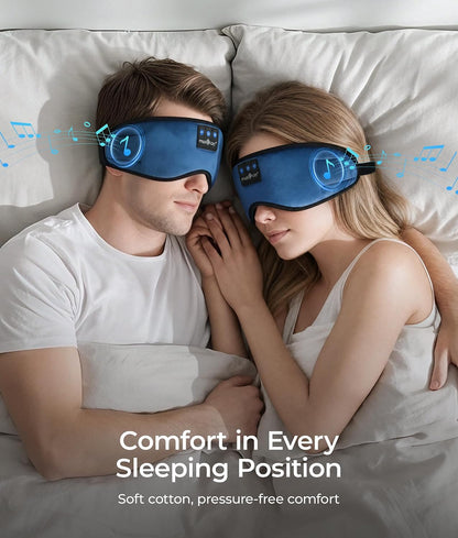 Bluetooth 5.4 Sleep Headphones Sleeping Eye Mask Earbuds Headband
