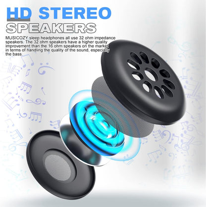 Bluetooth 5.4 Sleep Headphones Sleeping Eye Mask Earbuds Headband