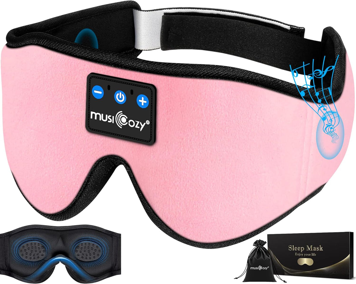 Bluetooth 5.4 Sleep Headphones Sleeping Eye Mask Earbuds Headband