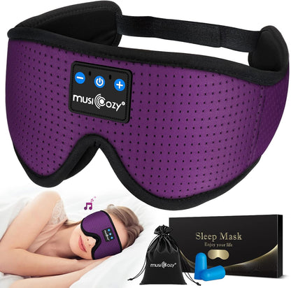 Bluetooth 5.4 Sleep Headphones Sleeping Eye Mask Earbuds Headband