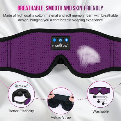 Bluetooth 5.4 Sleep Headphones Sleeping Eye Mask Earbuds Headband