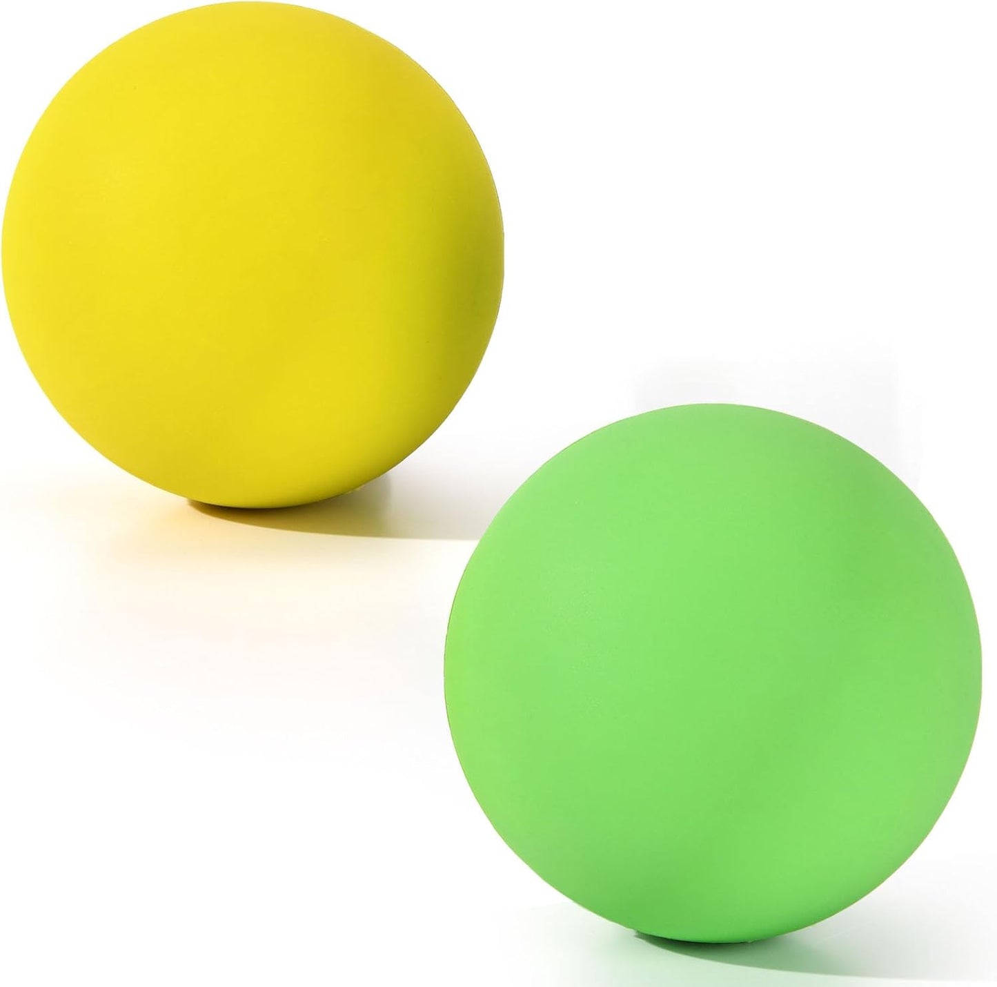 Massage Lacrosse Balls 2 Pack, Rubber Trigger Point Therapy Balls for Deep Tissue Myofascial Release, Plantar Fasciitis & Muscle Soreness Relief, Portable Pain Relief Tool (Purple and Blue)