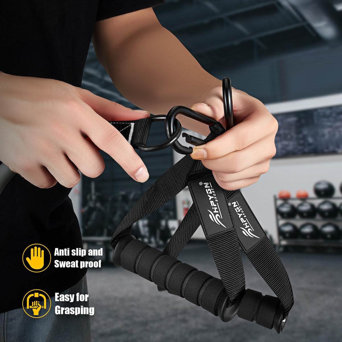 Heavy Resistance Bands, 300LBS Exercise Bands for Working Out, Fitness Bands with Handles, Workout Bands for Men, Weight Bands Set for Muscle Training, Strength, Slim, Yoga, Home Gym Equipment