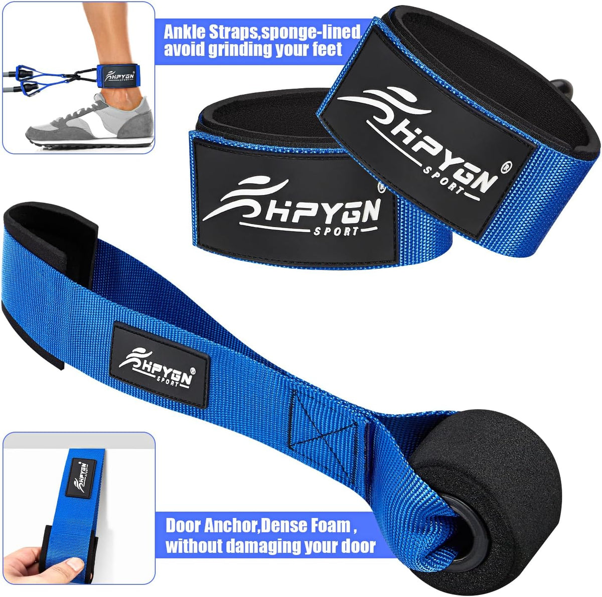 Heavy Resistance Bands, 300LBS Exercise Bands for Working Out, Fitness Bands with Handles, Workout Bands for Men, Weight Bands Set for Muscle Training, Strength, Slim, Yoga, Home Gym Equipment