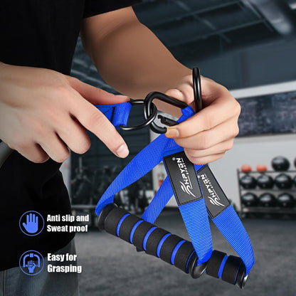 Heavy Resistance Bands, 300LBS Exercise Bands for Working Out, Fitness Bands with Handles, Workout Bands for Men, Weight Bands Set for Muscle Training, Strength, Slim, Yoga, Home Gym Equipment