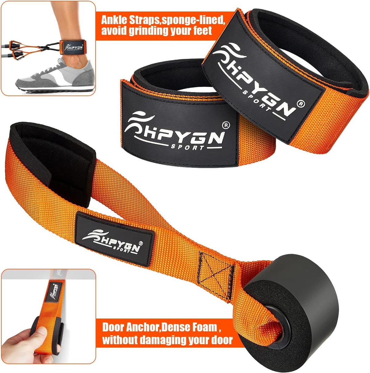Heavy Resistance Bands, 300LBS Exercise Bands for Working Out, Fitness Bands with Handles, Workout Bands for Men, Weight Bands Set for Muscle Training, Strength, Slim, Yoga, Home Gym Equipment