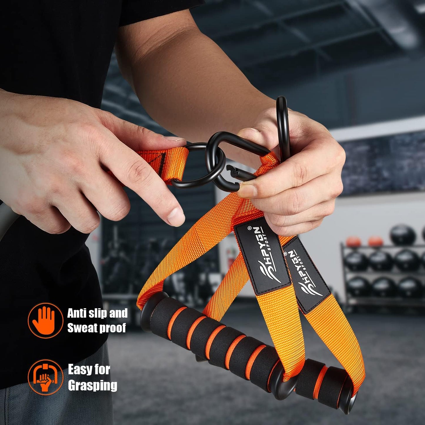 Heavy Resistance Bands, 300LBS Exercise Bands for Working Out, Fitness Bands with Handles, Workout Bands for Men, Weight Bands Set for Muscle Training, Strength, Slim, Yoga, Home Gym Equipment