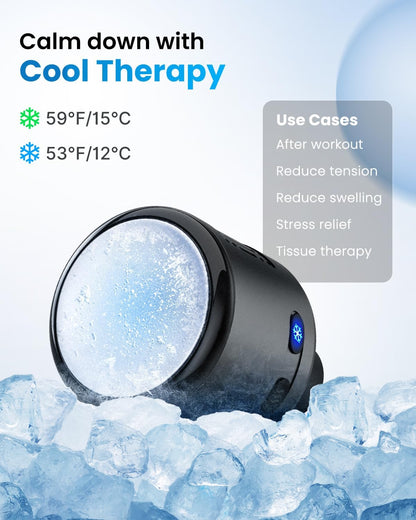 Massage Gun Head with Heat and Cool | For Model RP-GM171-N1, R-WMG08, Percussion Muscle Massager Attachment, Portable, Rechargeable, Handheld Accessory