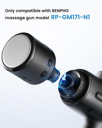 Massage Gun Head with Heat and Cool | For Model RP-GM171-N1, R-WMG08, Percussion Muscle Massager Attachment, Portable, Rechargeable, Handheld Accessory