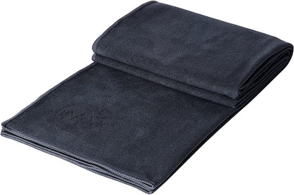 eQua Hot Yoga Mat Towel - Instant Moisture Activated Grip Ultra Soft Microfiber Quick Dry, Daily Use Ready Lightweight, Travel Friendly Mat Layer
