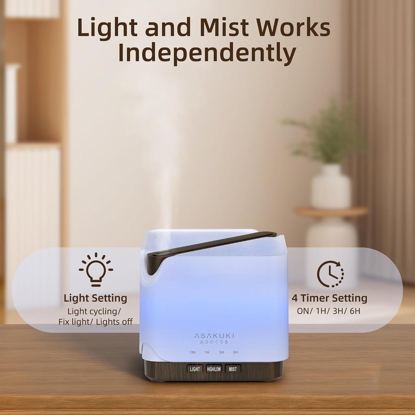 Essential Oil Diffuser for Home Large 700 ml Humidifier