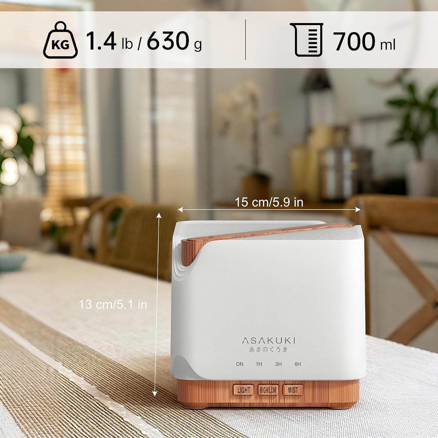 Essential Oil Diffuser for Home Large 700 ml Humidifier