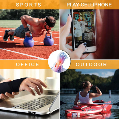 Carpal Tunnel Wrist Brace,2Pack Wrist Support Brace Adjustable Wrist Strap Reversible Wrist Brace for Sports Protecting/Tendonitis Pain Relief/Carpal Tunnel/Arthritis-Right&Left