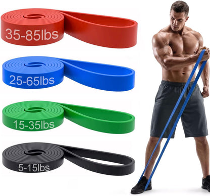 Pull Up Bands, Resistance Bands Set, Exercise Workout Bands for Men & Women, Ideal for Body Stretching, Physical Therapy and Muscle Training