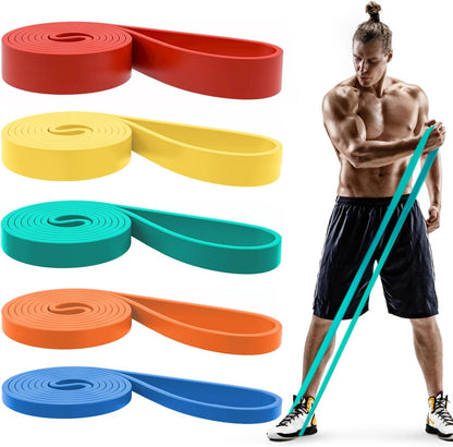 Pull Up Bands, Resistance Bands Set, Exercise Workout Bands for Men & Women, Ideal for Body Stretching, Physical Therapy and Muscle Training