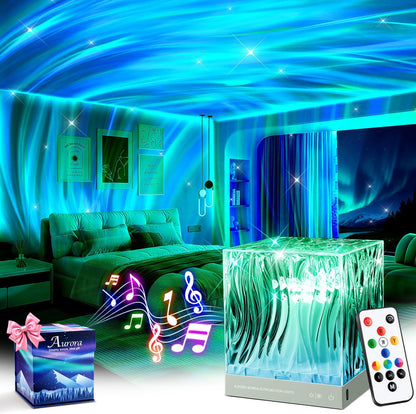 Ambient Lighting, 216 Modes Mood Lighting, 3-in-1 Sunset Lamp & Ocean Lamp & Northern Lights Projector with Remote,Led Lights for Bedroom, Room Lights for Bedroom Decor, Girl Gift