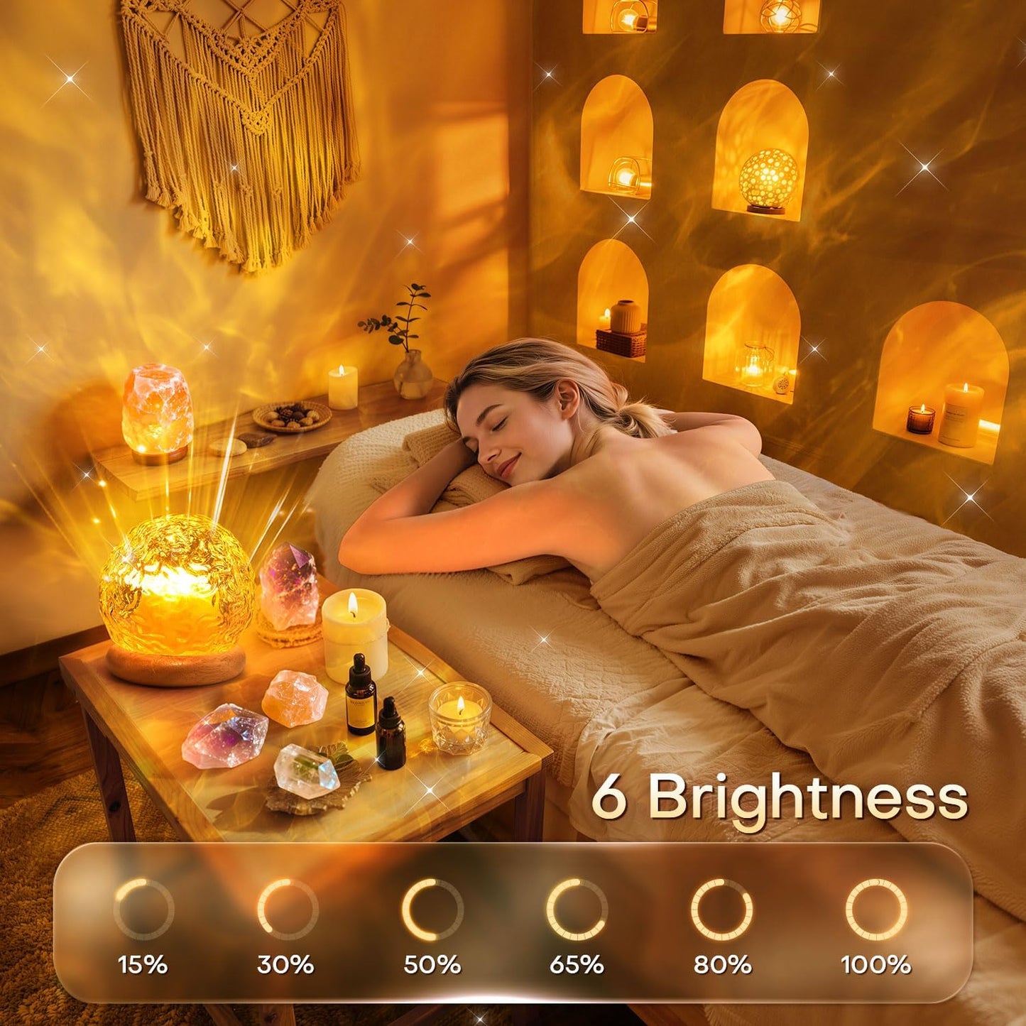 Ambient Lighting, 216 Modes Mood Lighting, 3-in-1 Sunset Lamp & Ocean Lamp & Northern Lights Projector with Remote,Led Lights for Bedroom, Room Lights for Bedroom Decor, Girl Gift