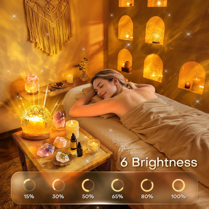 Ambient Lighting, 216 Modes Mood Lighting, 3-in-1 Sunset Lamp & Ocean Lamp & Northern Lights Projector with Remote,Led Lights for Bedroom, Room Lights for Bedroom Decor, Girl Gift