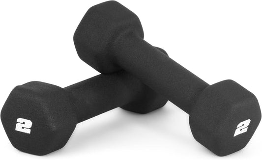 Barbell Neoprene Dumbbell Weights Pairs & Sets | Black