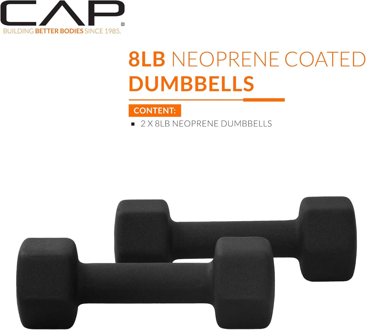 Barbell Neoprene Dumbbell Weights Pairs & Sets | Black