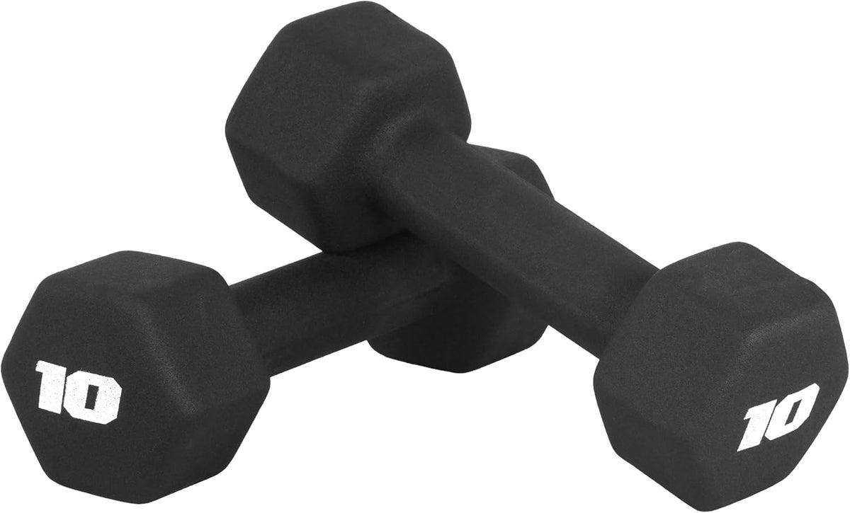 Barbell Neoprene Dumbbell Weights Pairs & Sets | Black